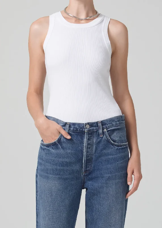Citizens of Humanity - Isabel Rib Tank in White Sophisticated Women's 