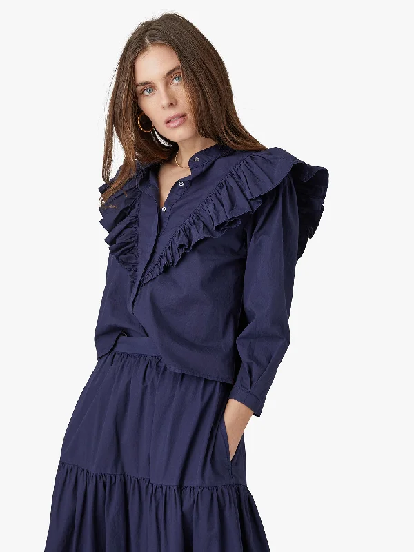 Xirena - Callie Top in Dark Navy Sleek Women's 