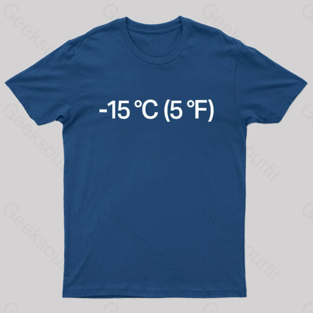 Nordic Life Average Winter Temperature Geek T-Shirt Sporty Women's Athleisure 