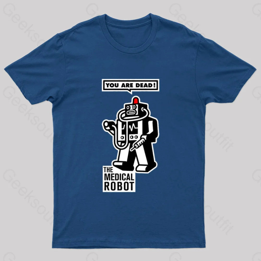 The Medical Robot Geek T-Shirt Hip Women's Retro