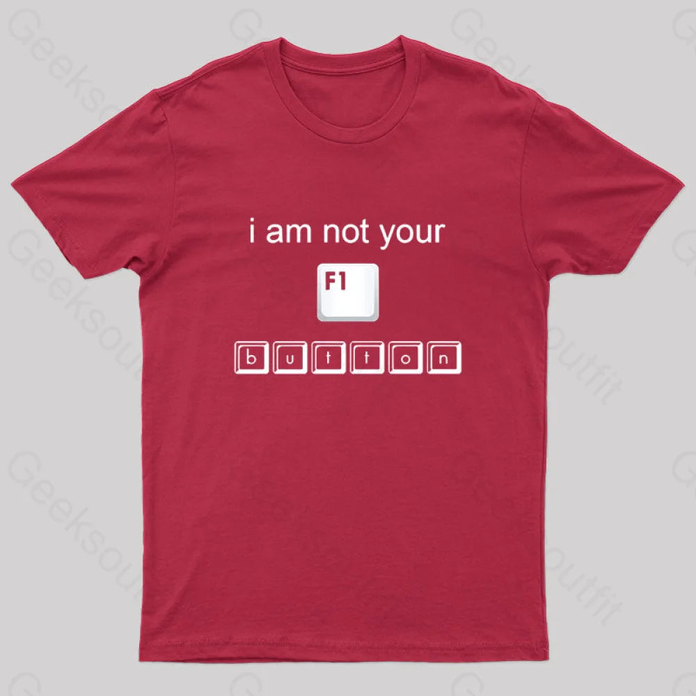 I am Not Your Geek T-Shirt Minimalist Women's Casual