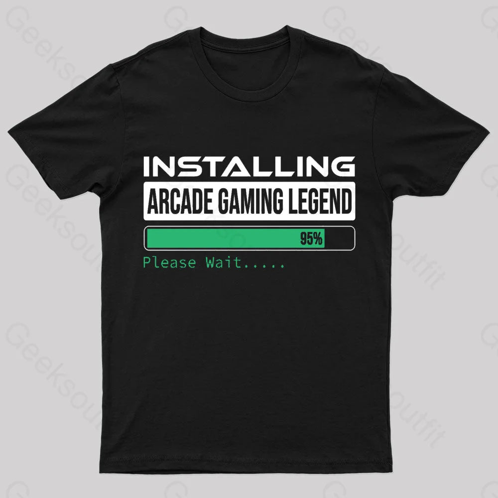 Installing Arcade Gaming Legend Geek T-Shirt Australian Beach