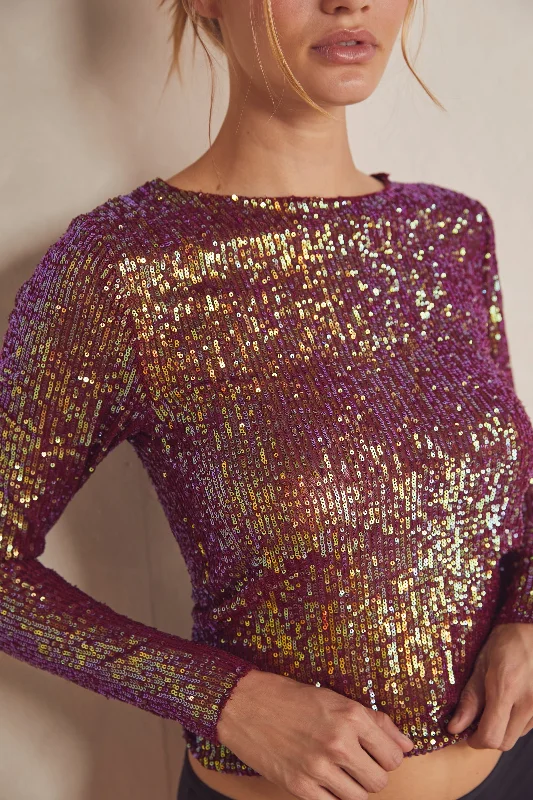 Gold Rush Long Sleeve Laid - back Women's Style