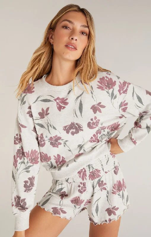 Elle Floral Longsleeve Top Sleek Women's 