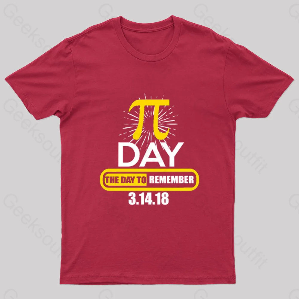 Pi Day The Day to Remember Geek T-Shirt Cool Women's Distressed