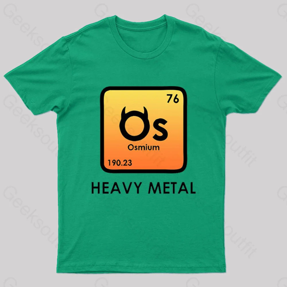 Heavy Metal Osmium Nerd T-Shirt Cool Women's Distressed