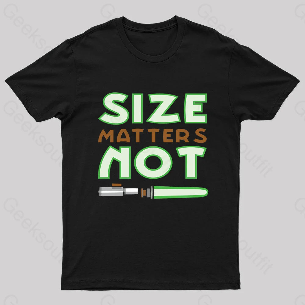 Size Matters Not Nerd T-Shirt Casual Women's Loose - fitting