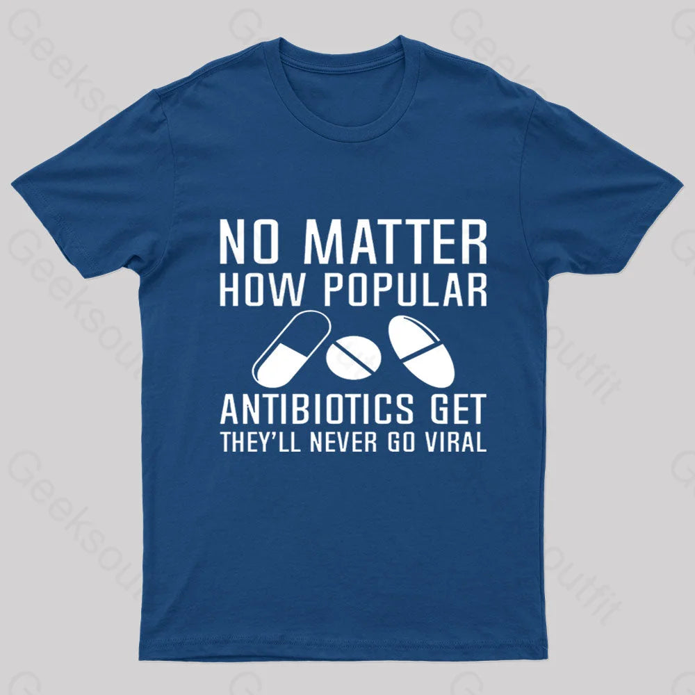 Now Matter How Popular Antibiotics Get Geek T-Shirt garde