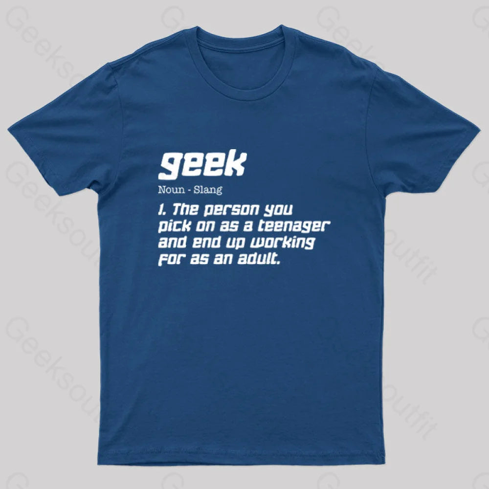 Geek Definition Nerd T-Shirt Unique Women's Upcycled