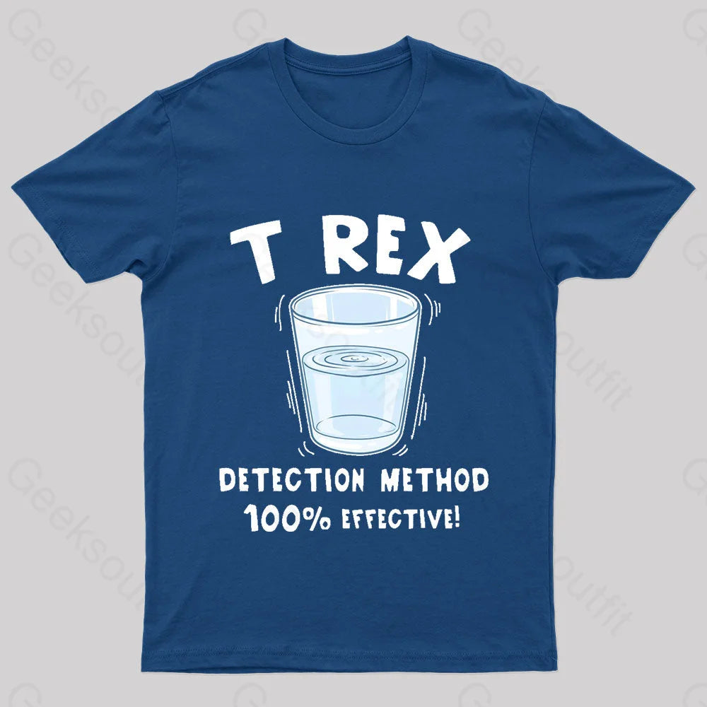 T REX Detection Method Nerd T-Shirt Unique Women's Upcycled