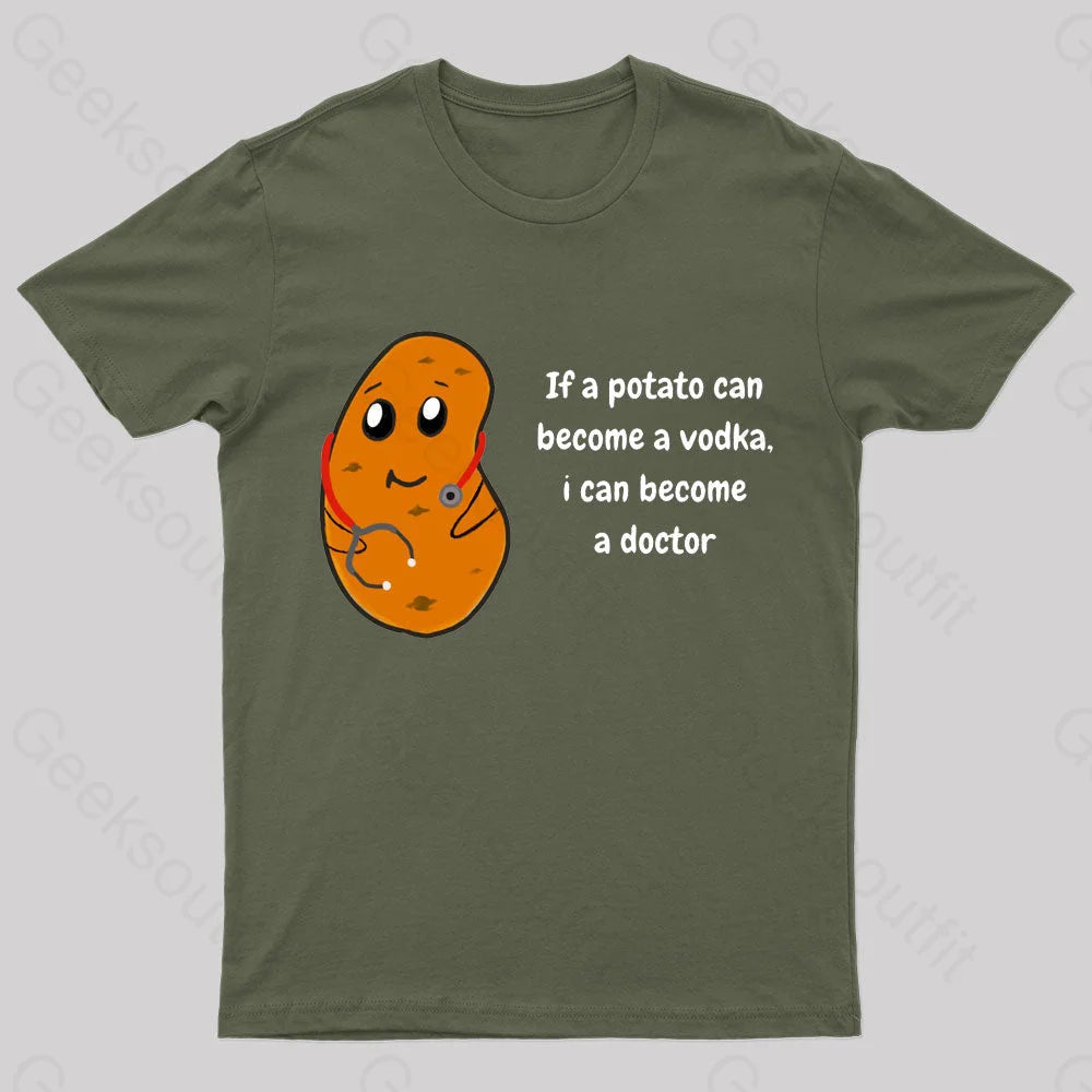 Potato Doctor Nerd T-Shirt Artistic Women's Avant - 