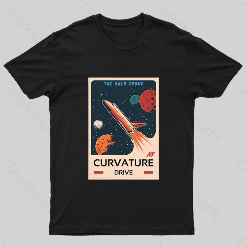 The Curvature Drive Nerd T-Shirt Geometric