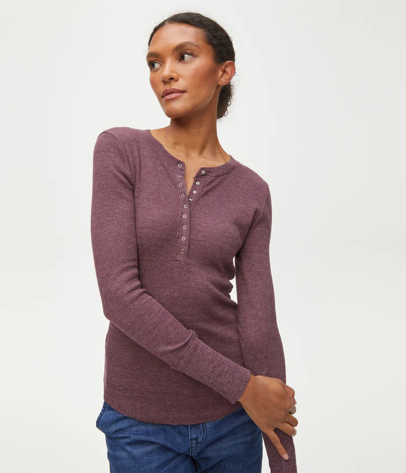 Regan Henley Tee Artistic Women's Hand - painted