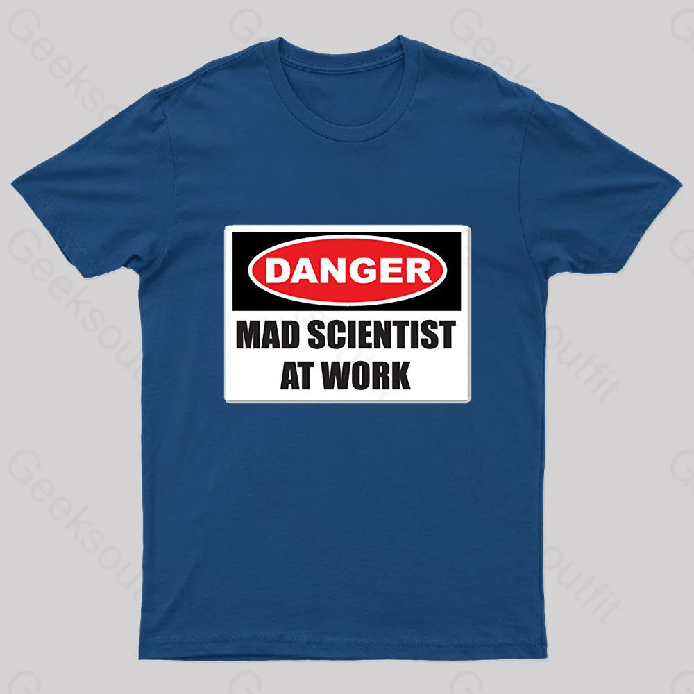 Danger Mad Scientist At Work Nerd T-Shirt Dapper Women's 1920S