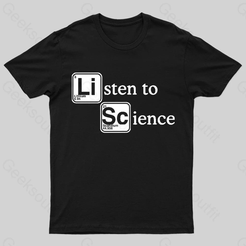 Listen to Science Geek T-Shirt Tough Women's Military - inspired