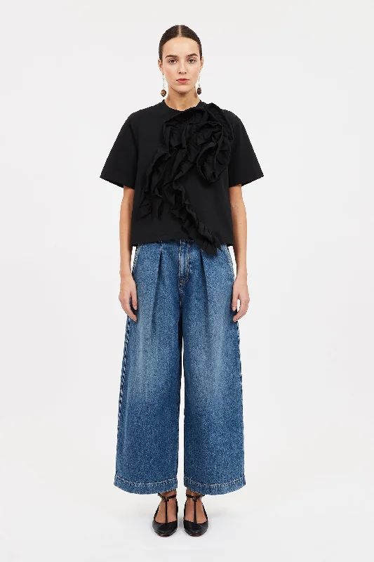 Ulla Johnson - Aris Top in Noir Practical Women's Quick - dry