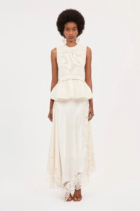Ulla Johnson - Edda Top in Ivory Practical Women's Multi - 