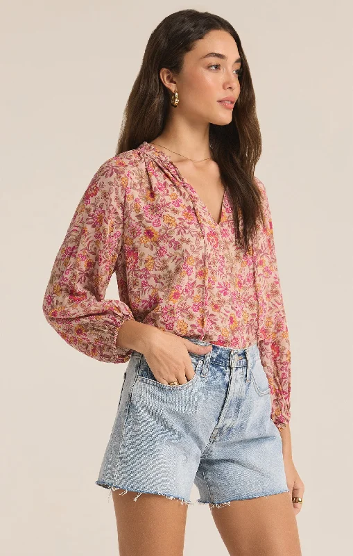 Carine Lima Floral Top Modern Women's 