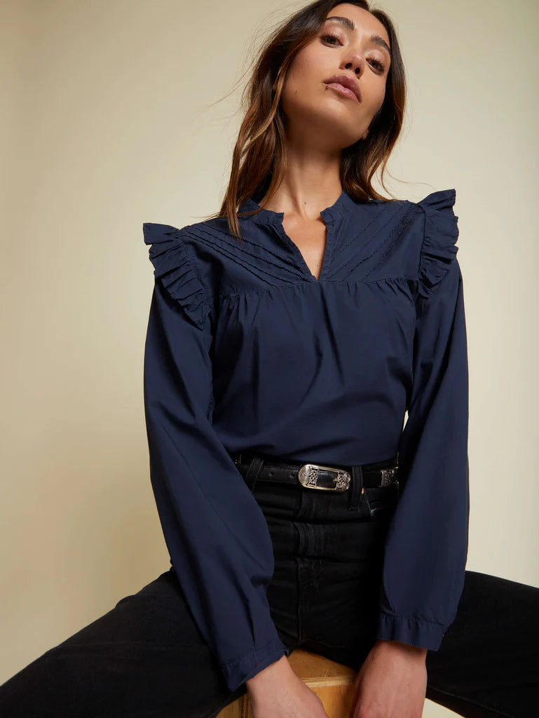 Tilly Ruffle Blouse Sustainable Organic