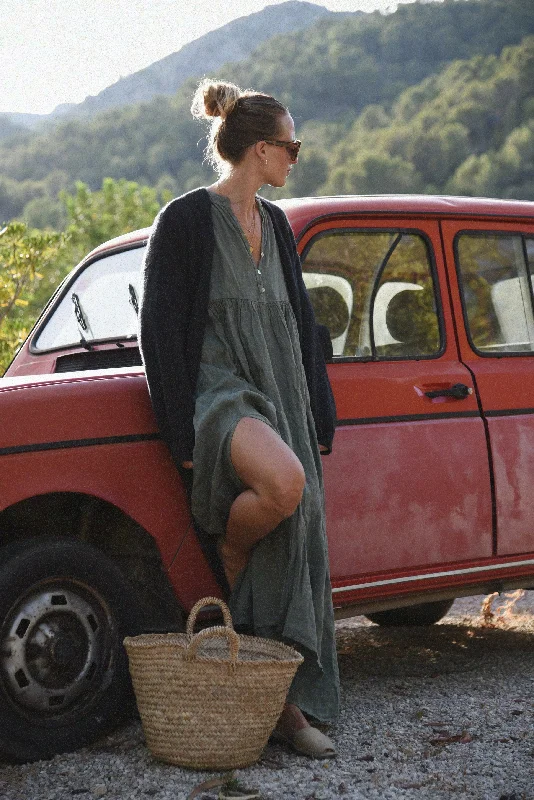 The Cashmere Marlow Long Cardigan // Ash purpose