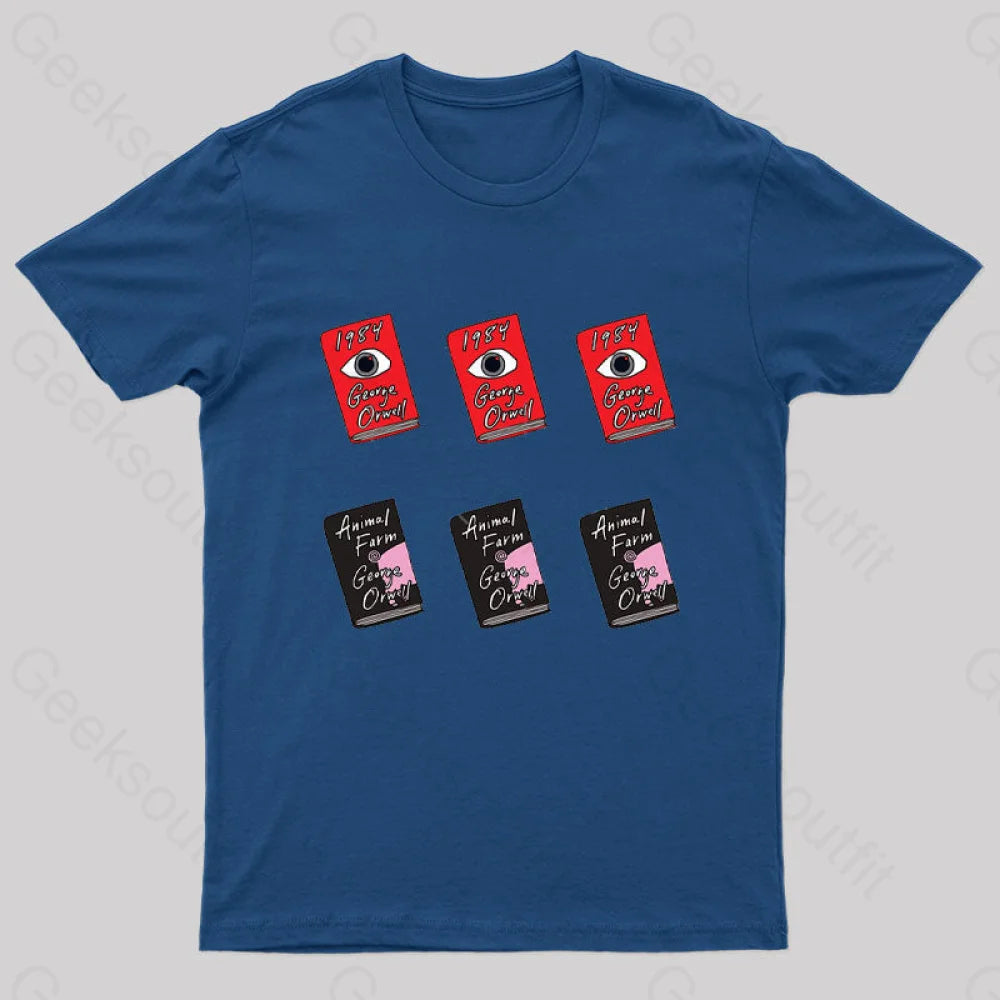 George Orwell Books Geek T-Shirt European