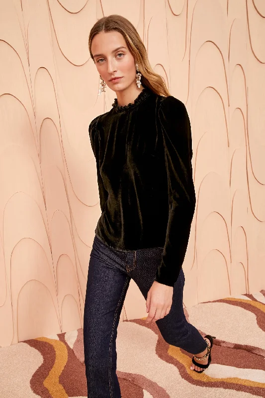 Ulla Johnson - Marlene Blouse-Noir Refined Women's 