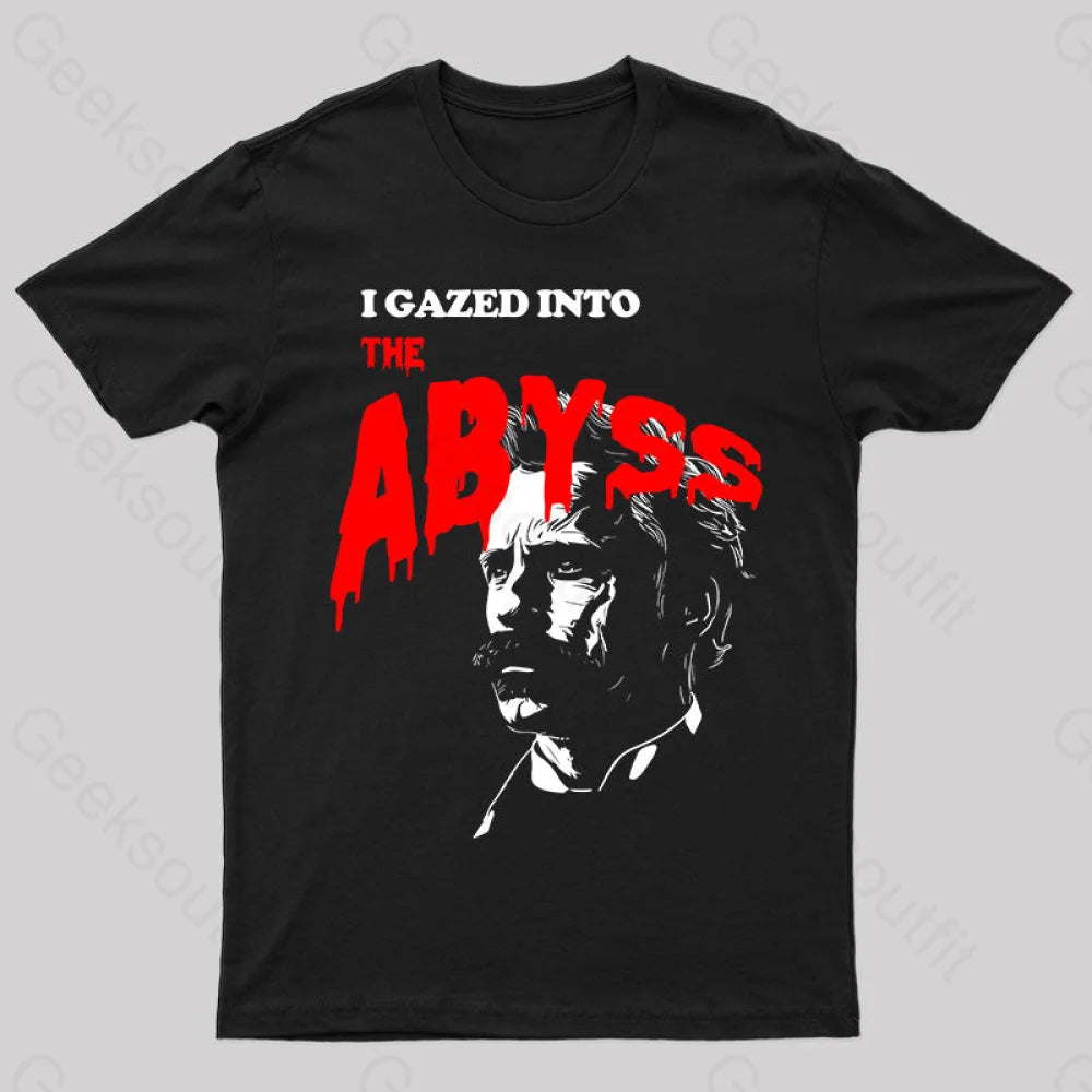 I Gazed Into The Abyss Black Metal Nerd T-Shirt Earthy Women's 