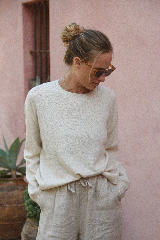 The Cashmere Cove Crew Neck // Moon Disco