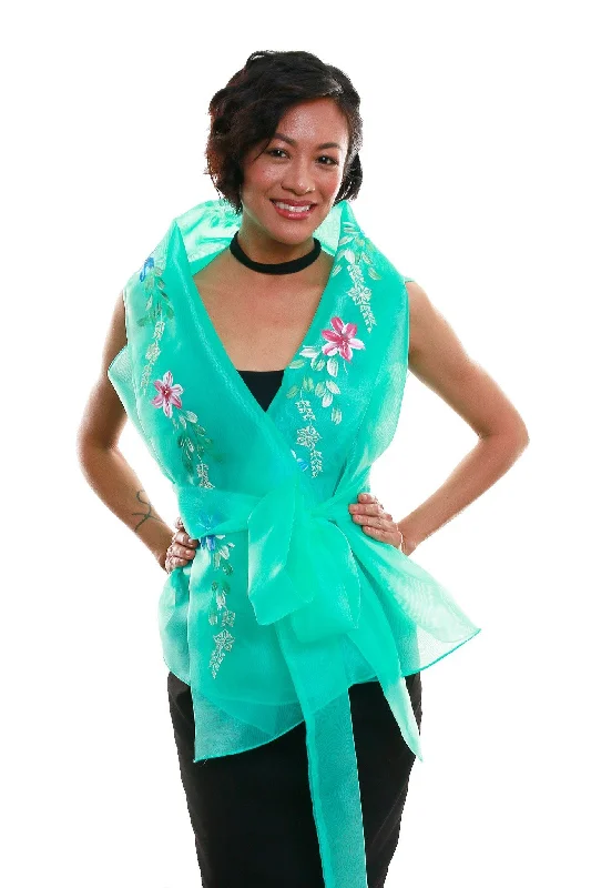 WW04 - Filipiniana Wrap-Around Mint Green French