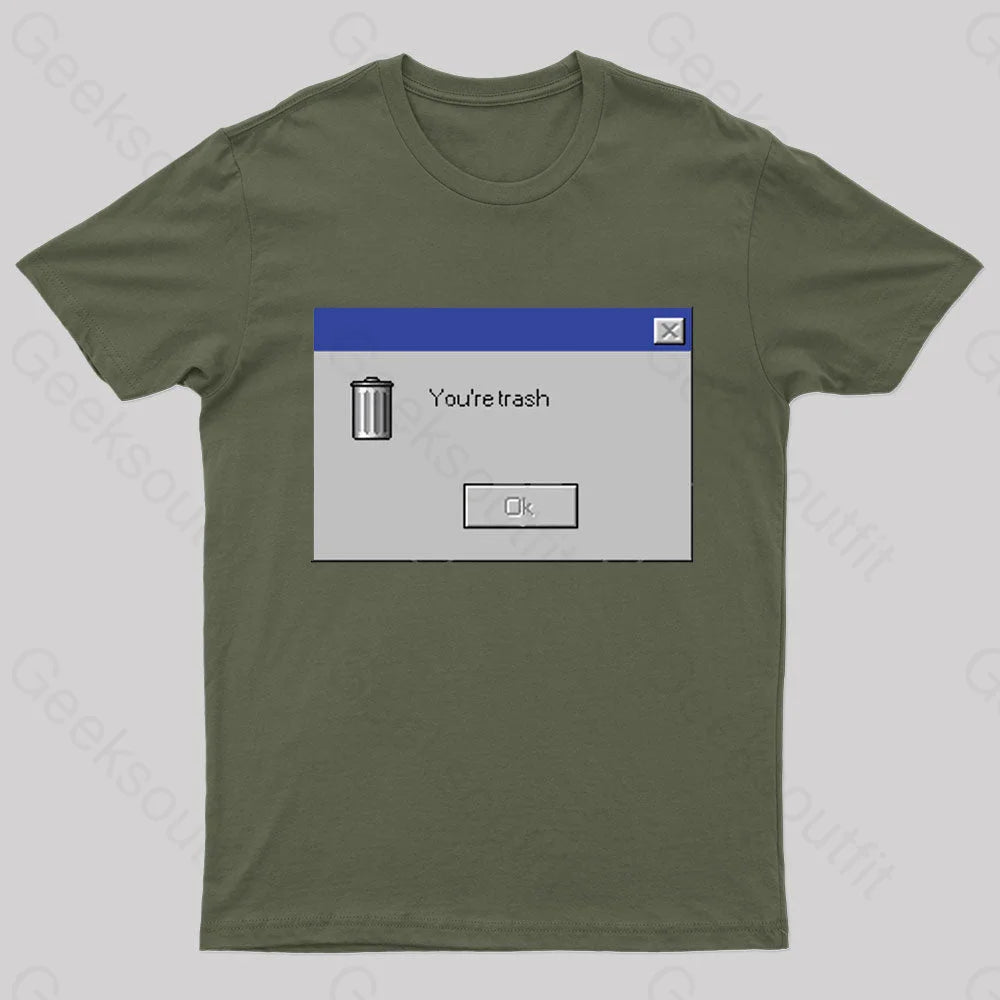 You Are Trash Nerd T-Shirt Trendy Women's 