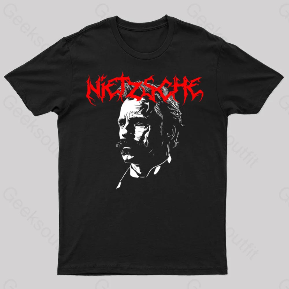 Nietzsche Black Metal Geek T-Shirt Hip Women's Urban