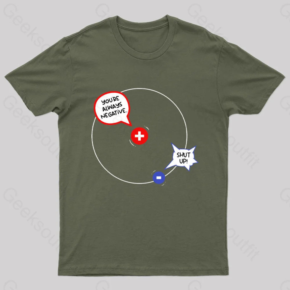 Positive Negative Hydrogen Conversation Nerd T-Shirt Women