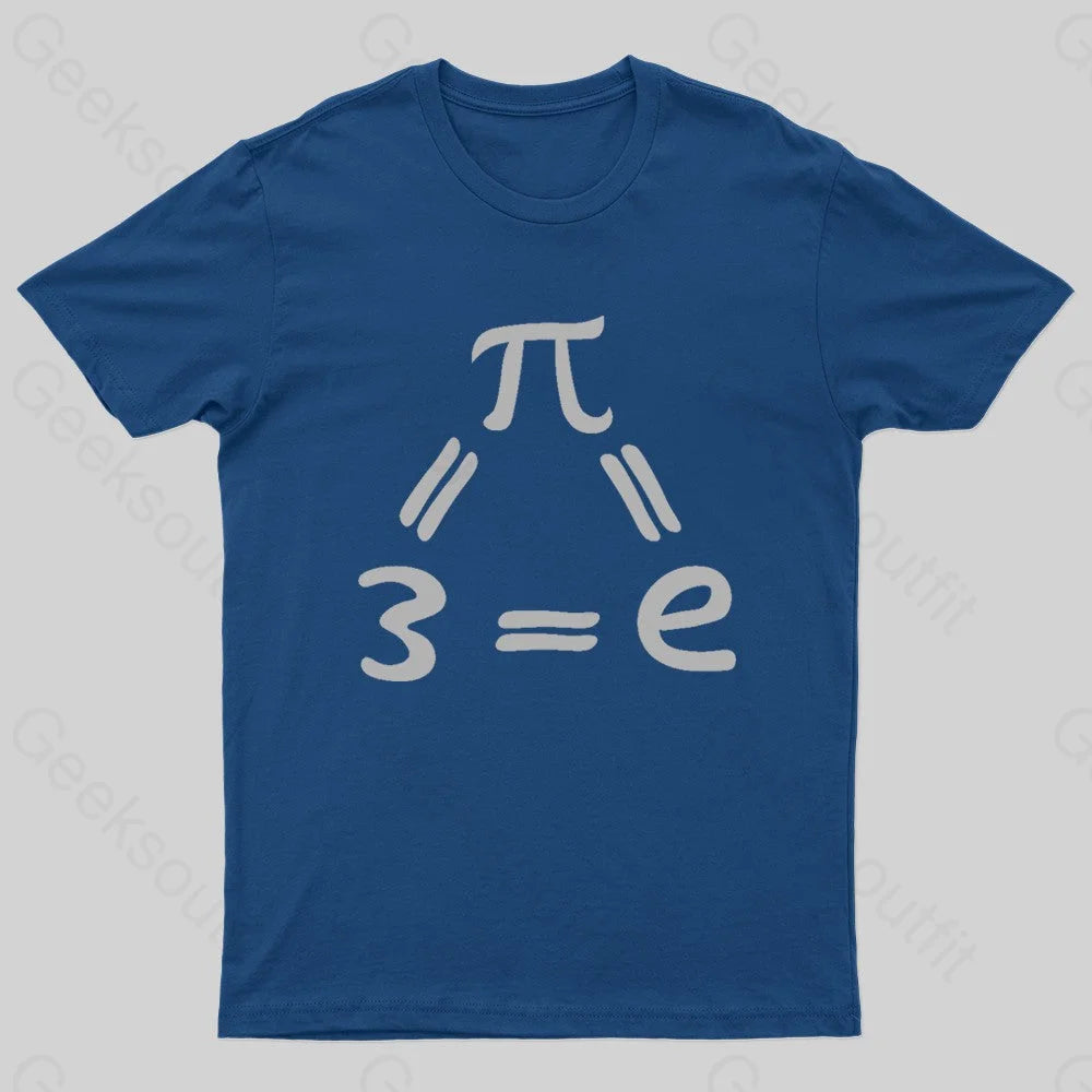 Pi=e=3 Nerd T-Shirt Sophisticated Women's Tailored