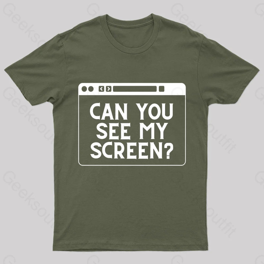 Can You See My Screen Nerd T-Shirt Elegant Women's 