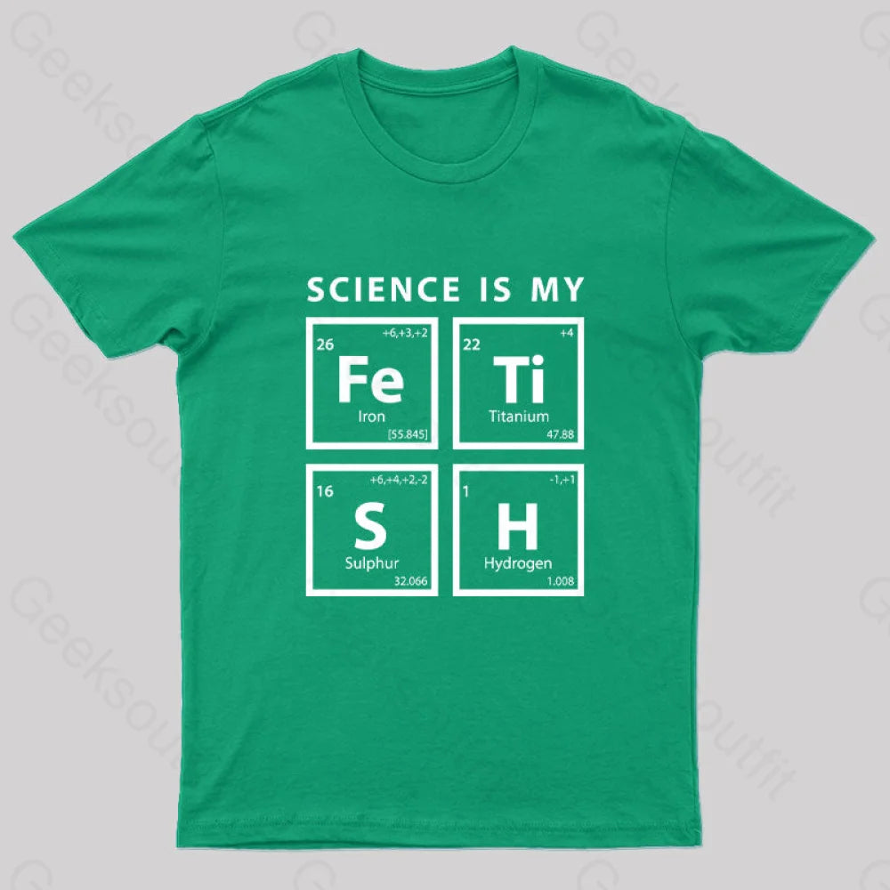 Science Is My Fetish Geek T-Shirt Hip Women's Retro