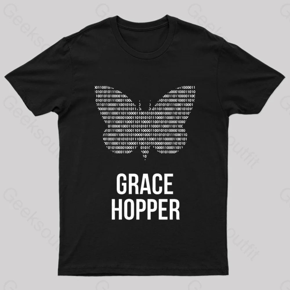Grace Hopper Geek T-Shirt Dapper Women's Bow - adorned