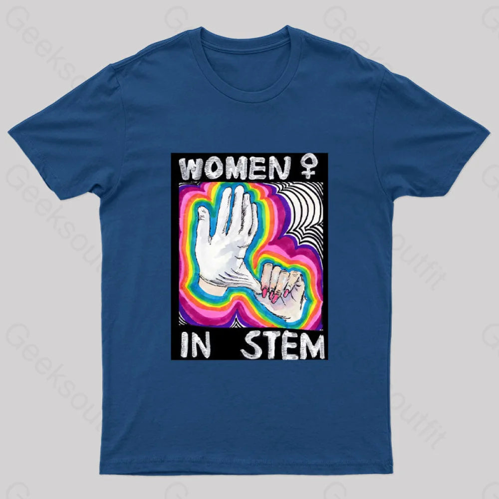 Women in Stem Nerd T-Shirt Scandinavian