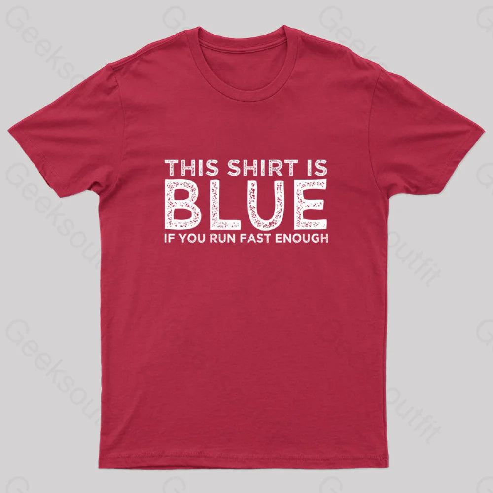 This Shirt is Blue Nerd T-Shirt Geometric