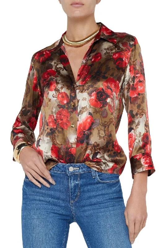 Dani Silk Blouse Traditional Women's 