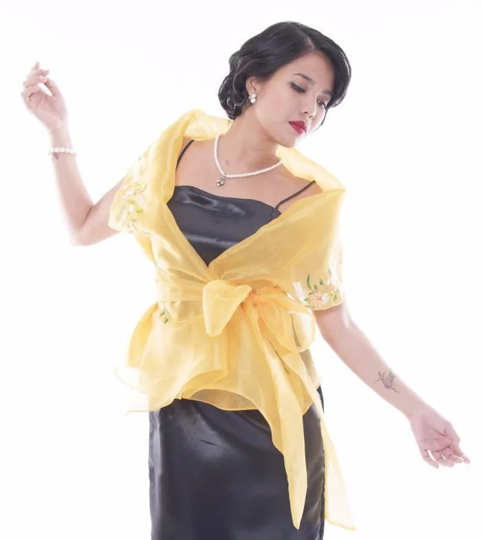 WW03 - Filipiniana Wrap-Around Gold Sharp Women's Italian