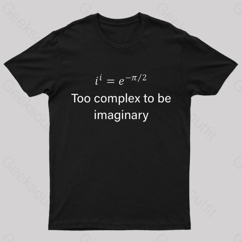 Too Complex To Be Imaginary Geek T-Shirt Sleek Women's Metallic