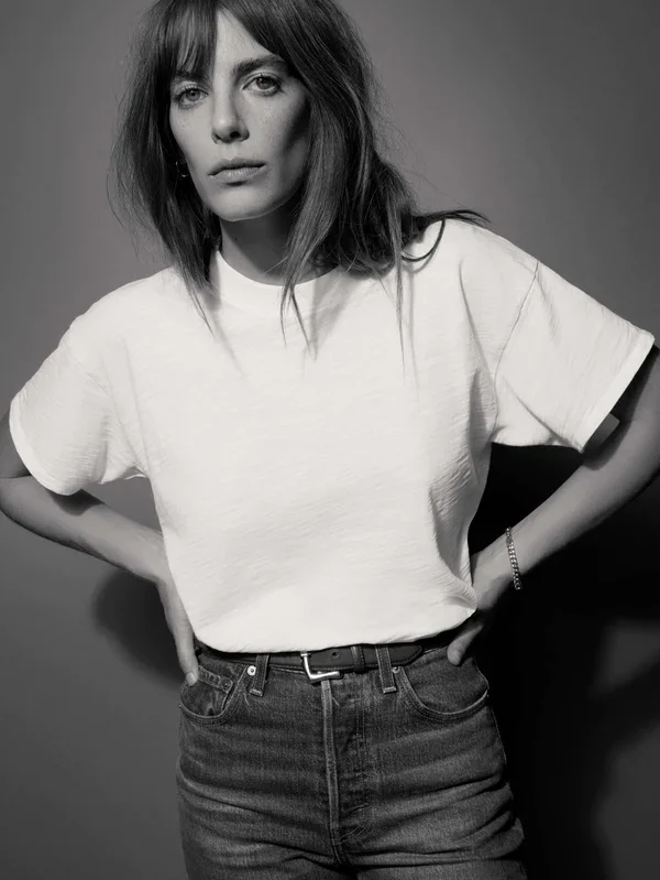 Nation LTD - Jessa Boxy Crop in Optic White Edgy Women's Punk