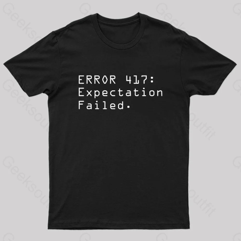 Error 417 : Expectation Failed Nerd T-Shirt Tough Women's Military - inspired