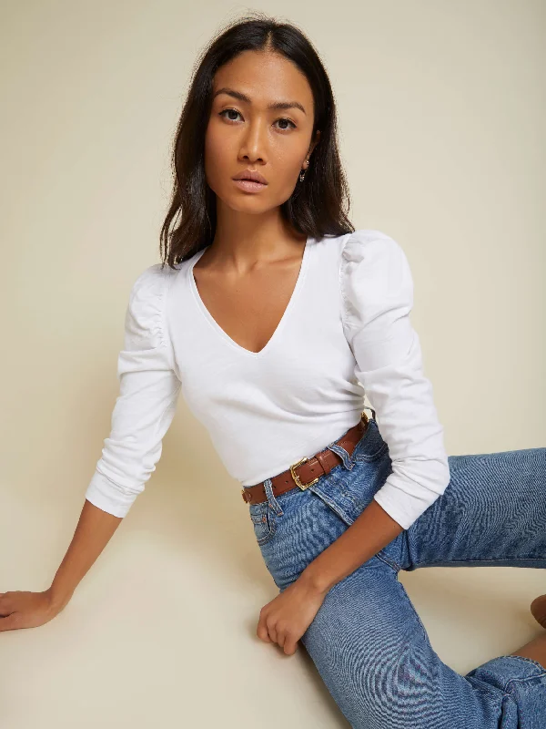 Saige V Neck Top Compression