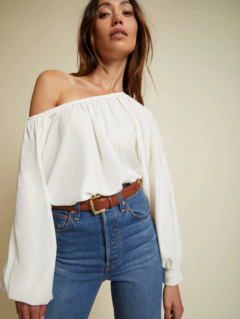 Sloane Off The Shoulder Top Cashmere