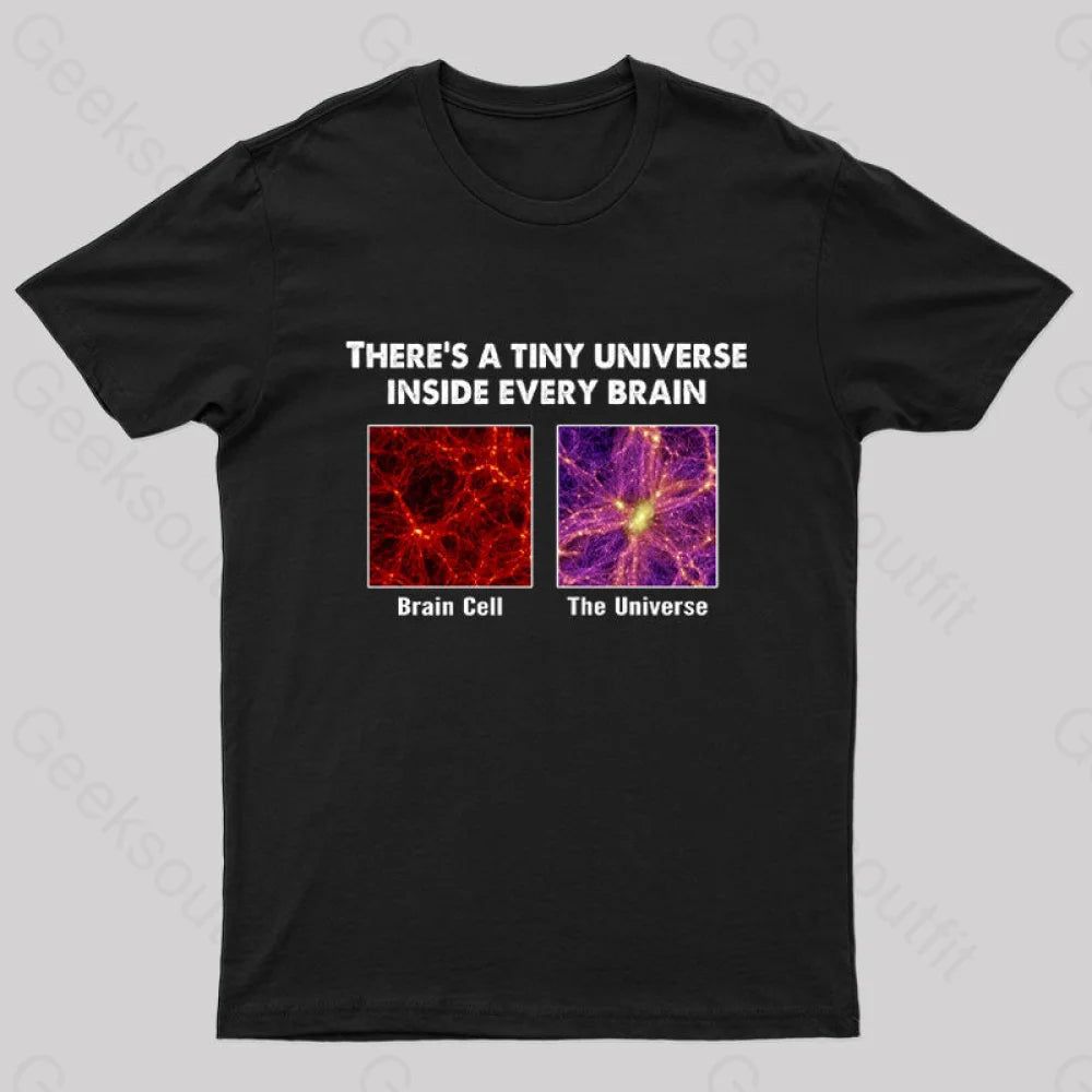 There's a Tiny Universe Inside Every Brain Geek T-Shirt Modern Women's 