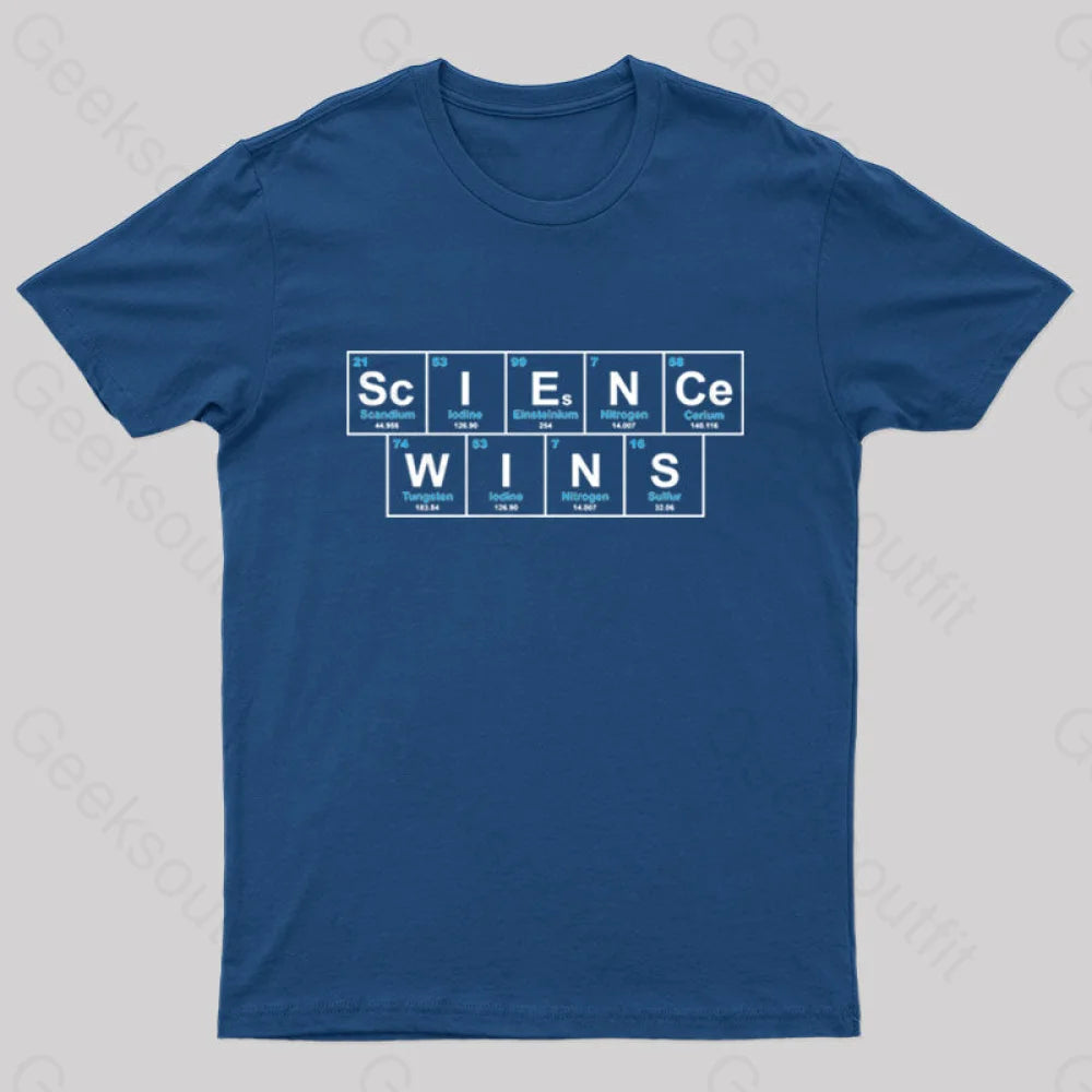 Science Wins Nerd T-Shirt Bohemian Women's Free