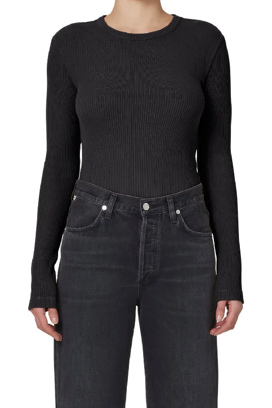 Citizens of Humanity - Bina Crewneck in Black Adventure