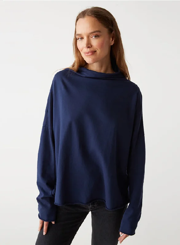 Laurel Mock Neck Top Monochromatic All - in - one