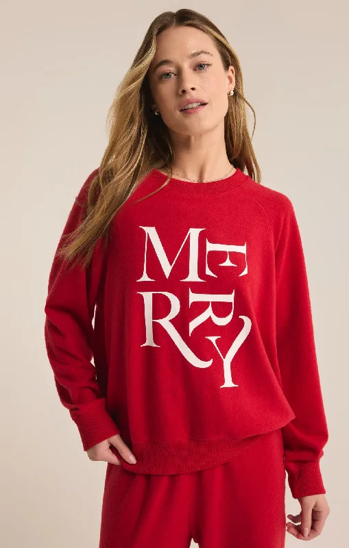 Cassie Merry Knit Top Bold Women's Animal Print